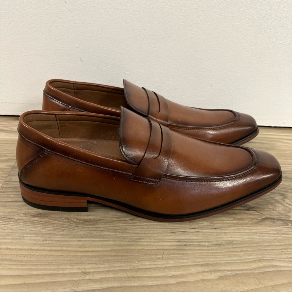 Guess Dress Shoes Loafers Medium Brown Gmsymon-R Mens Size 9 NWOB - Picture 4 of 5